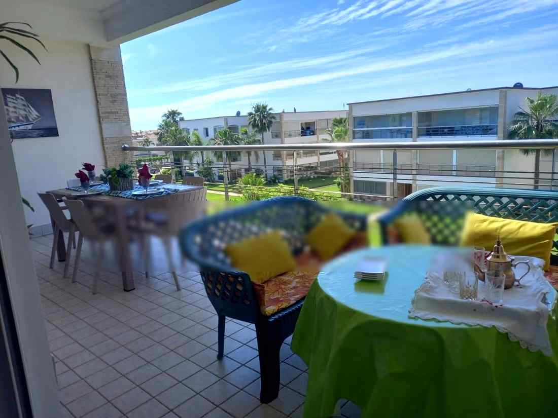 Appartement de vacances à louer à Sidi Rahal. 2 chambres. Belle terrasse et jardin - Photo 5