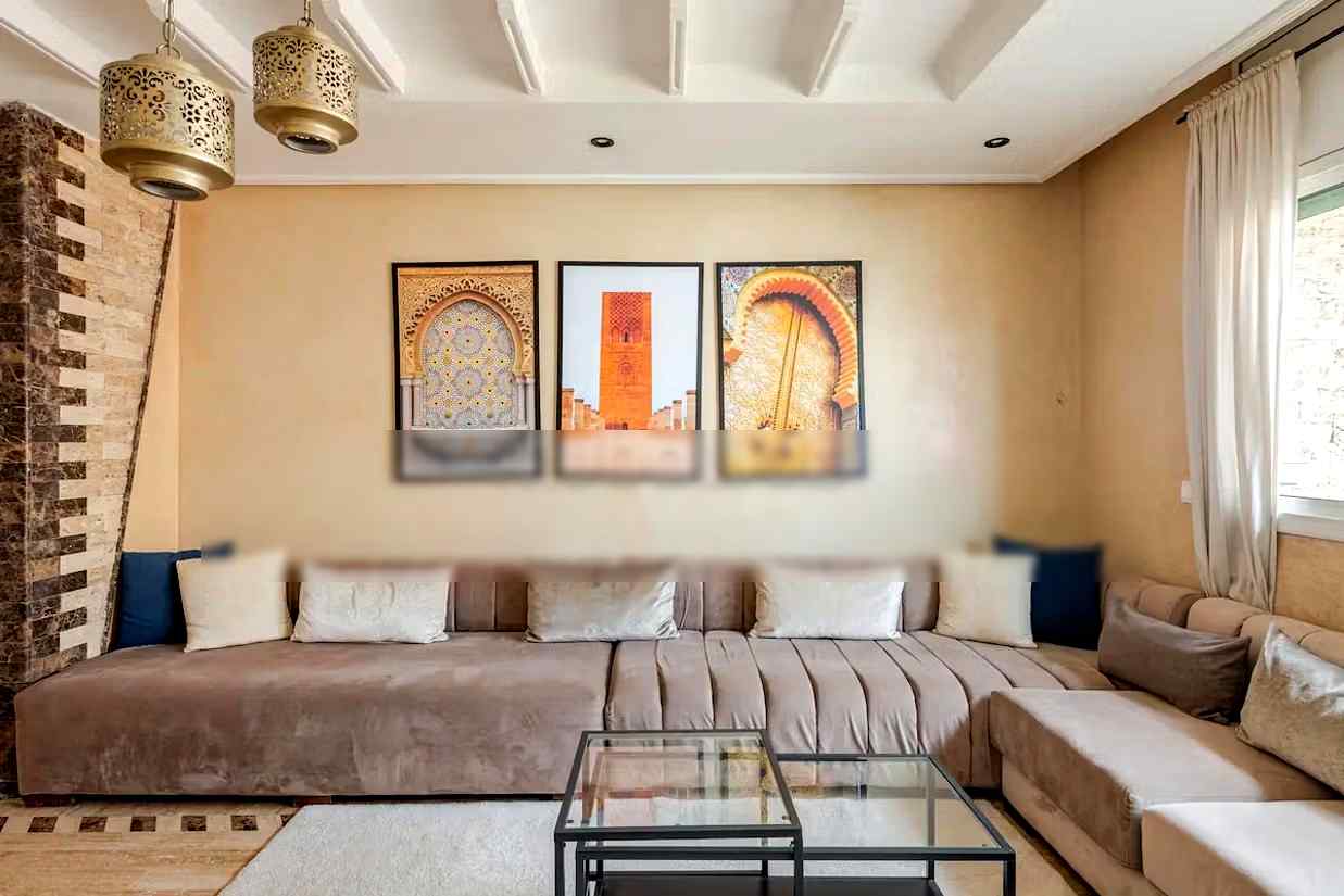 Traditionnel 2chambres salon/Agdal/Parking - Photo 4
