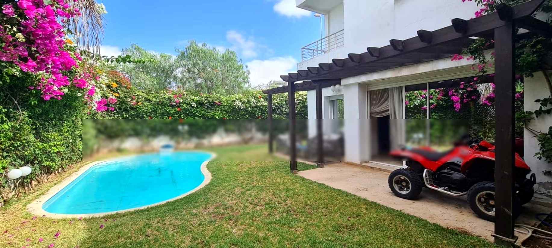 Location d'un appartement à Dar Bouazza. 
4 belles chambres. 
Terrasse et jardin - Photo 16