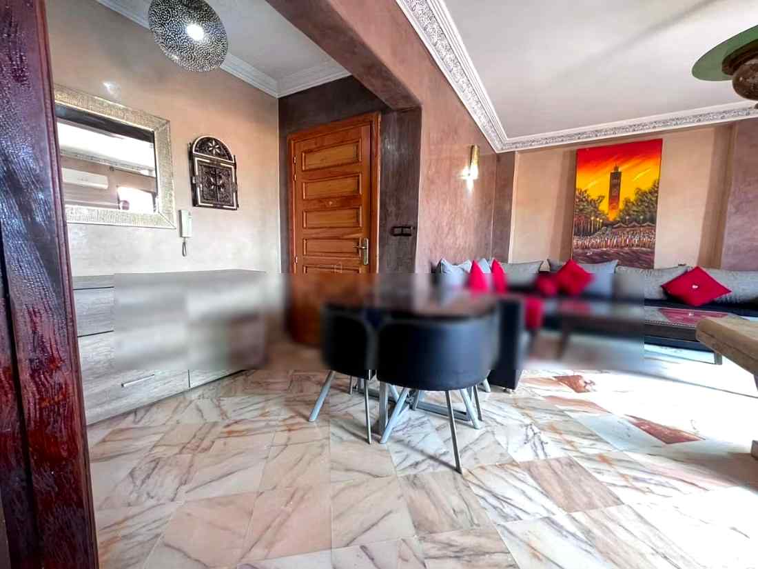 Appartement de vacances à louer à Guéliz. 2 pièces. Salon Marocain et antenne parabolique - Photo 3