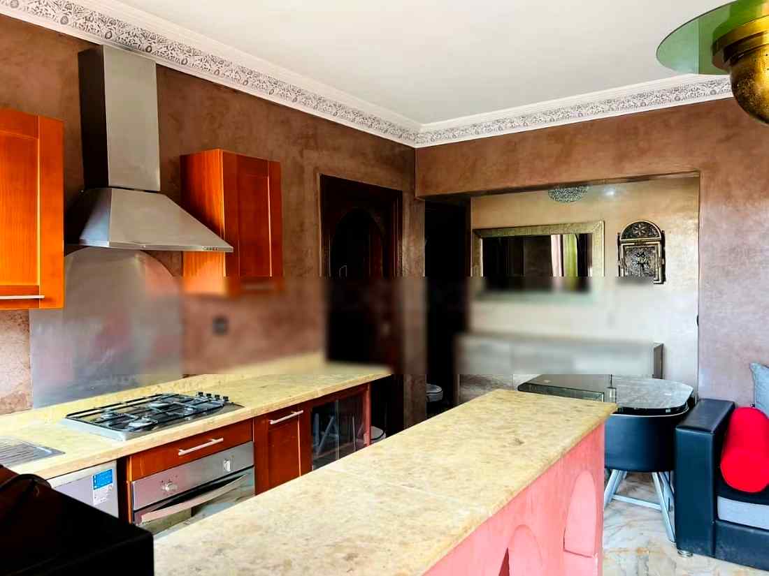 Appartement de vacances à louer à Guéliz. 2 pièces. Salon Marocain et antenne parabolique - Photo 5