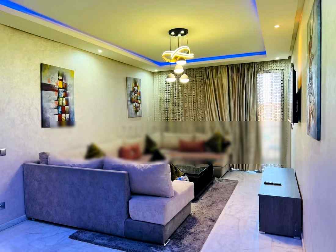 Location saisonnière à Guéliz. 2 belles chambres. Système de parabole et salon marocain - Photo 5