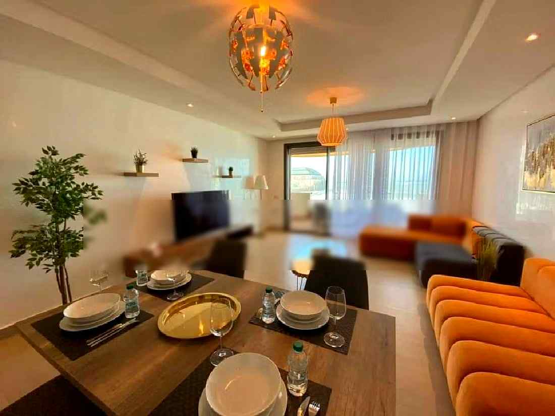 Appartement de vacances à louer à Casablanca Marina. Superficie 75 m². Vue exceptionnelle sur la mer, chauffage central - Photo 3
