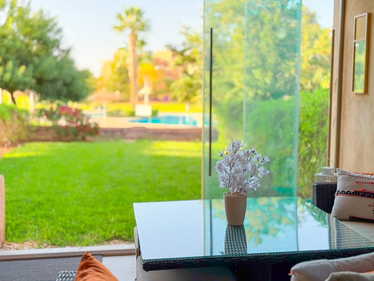 Prestigia -Terrasse prive vue sur jardin & piscine - Photo 19