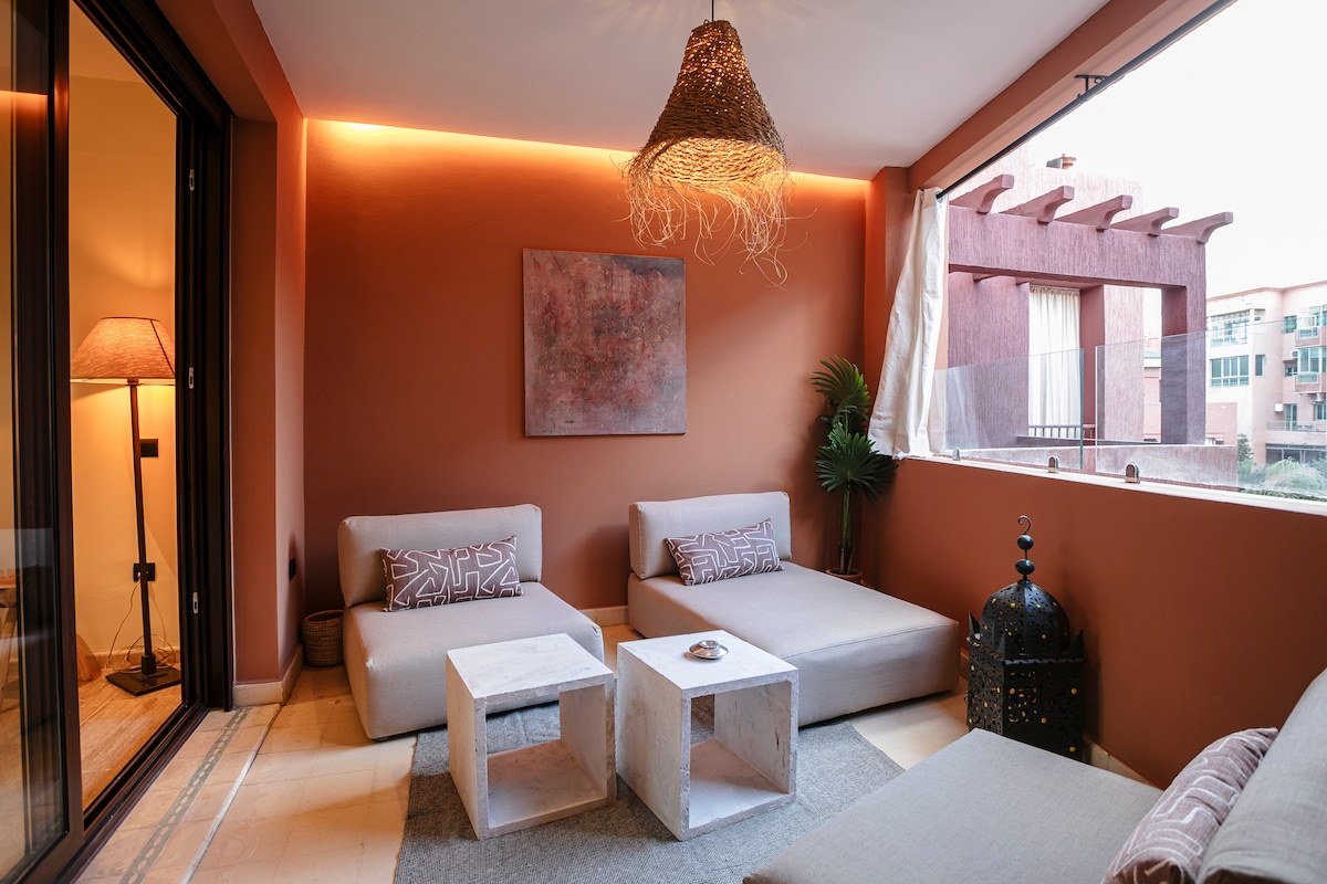 Style riad 120 m² • Piscine • Salle de sport • 2 lits King Size • Gueliz - Photo 9