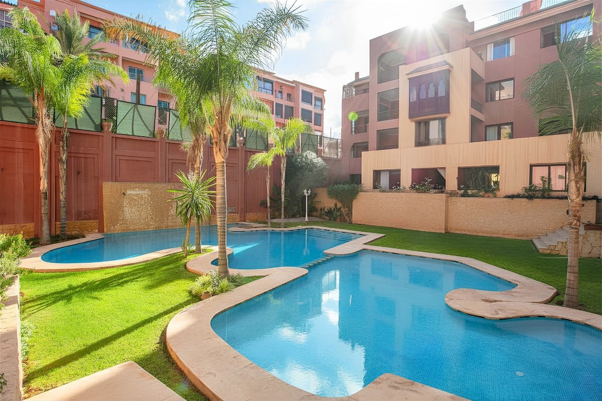 Style riad 120 m² • Piscine • Salle de sport • 2 lits King Size • Gueliz - Photo 12