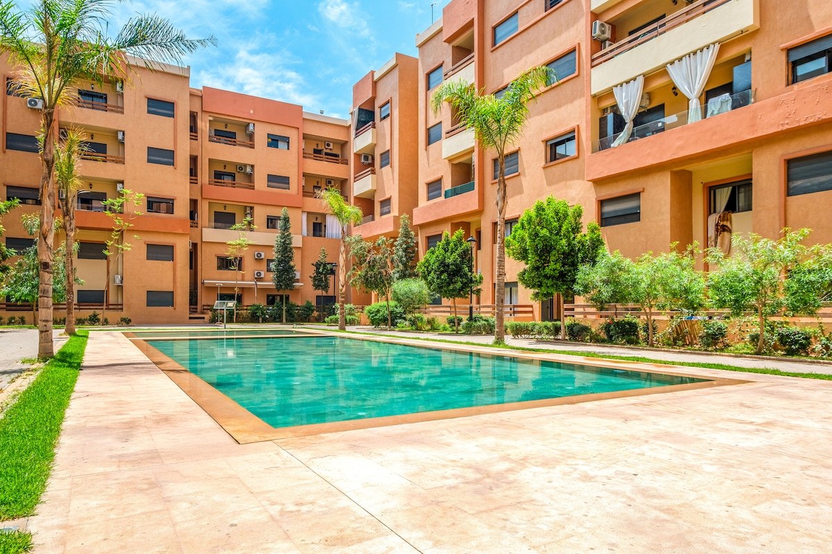 Grand Duplex 4 Chambres Piscine Parking Menara - Photo 20