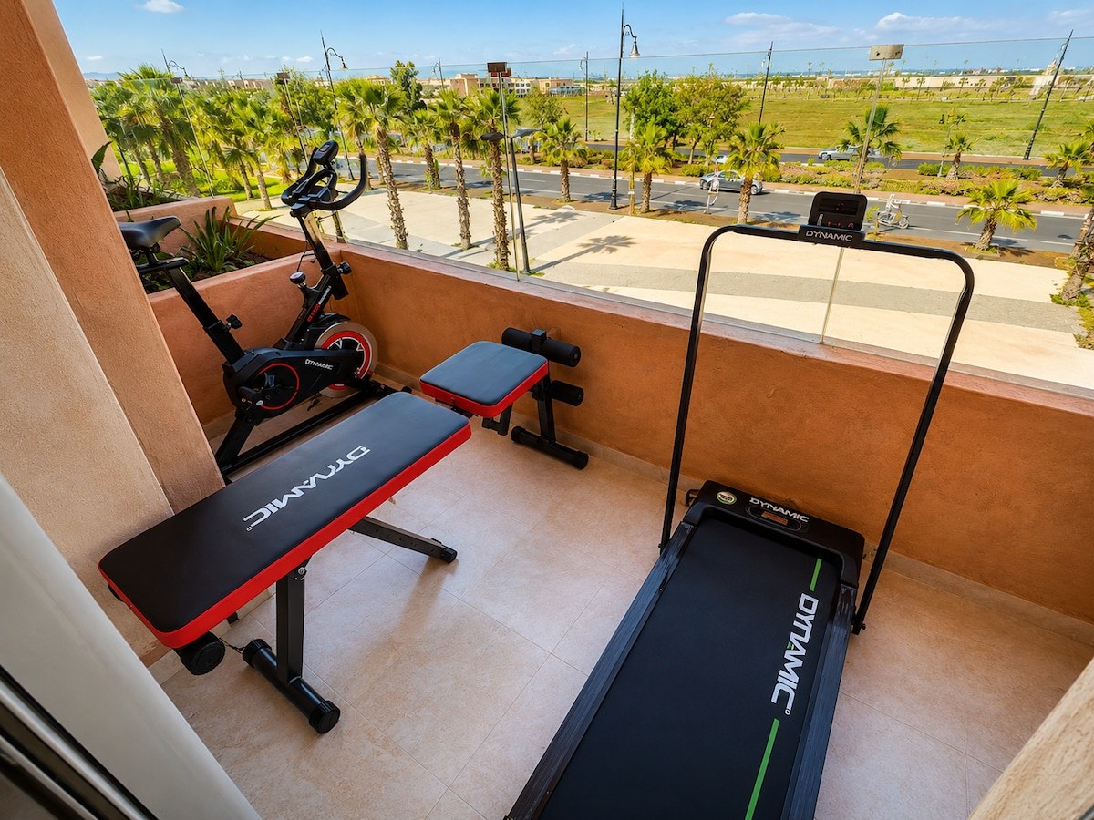 10 min de Gueliz - Piscine - Salle de sport - Neuf - Climatisation complète - Photo 36