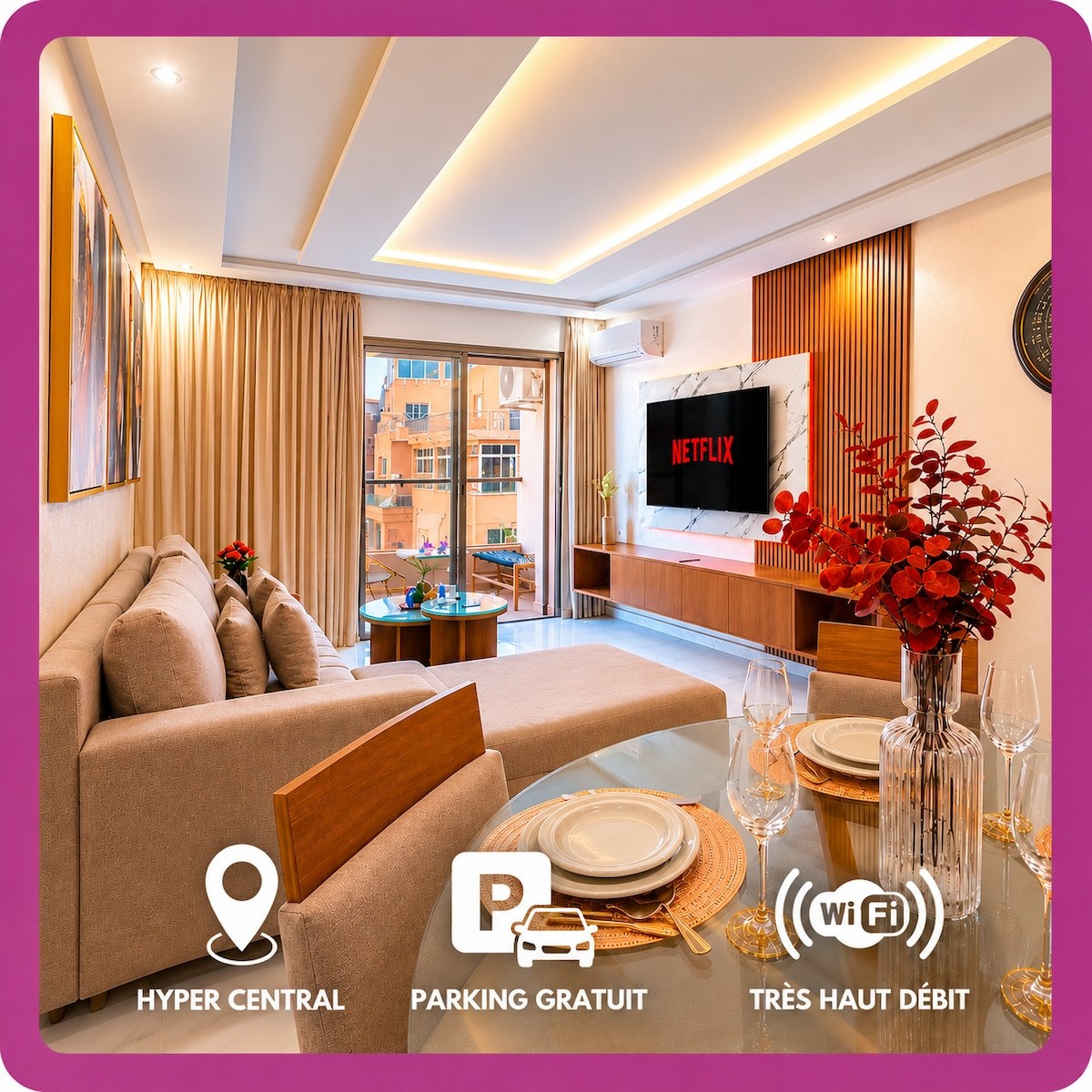 Appartement Luxe hyper centre Gueliz avec parking - Photo 7