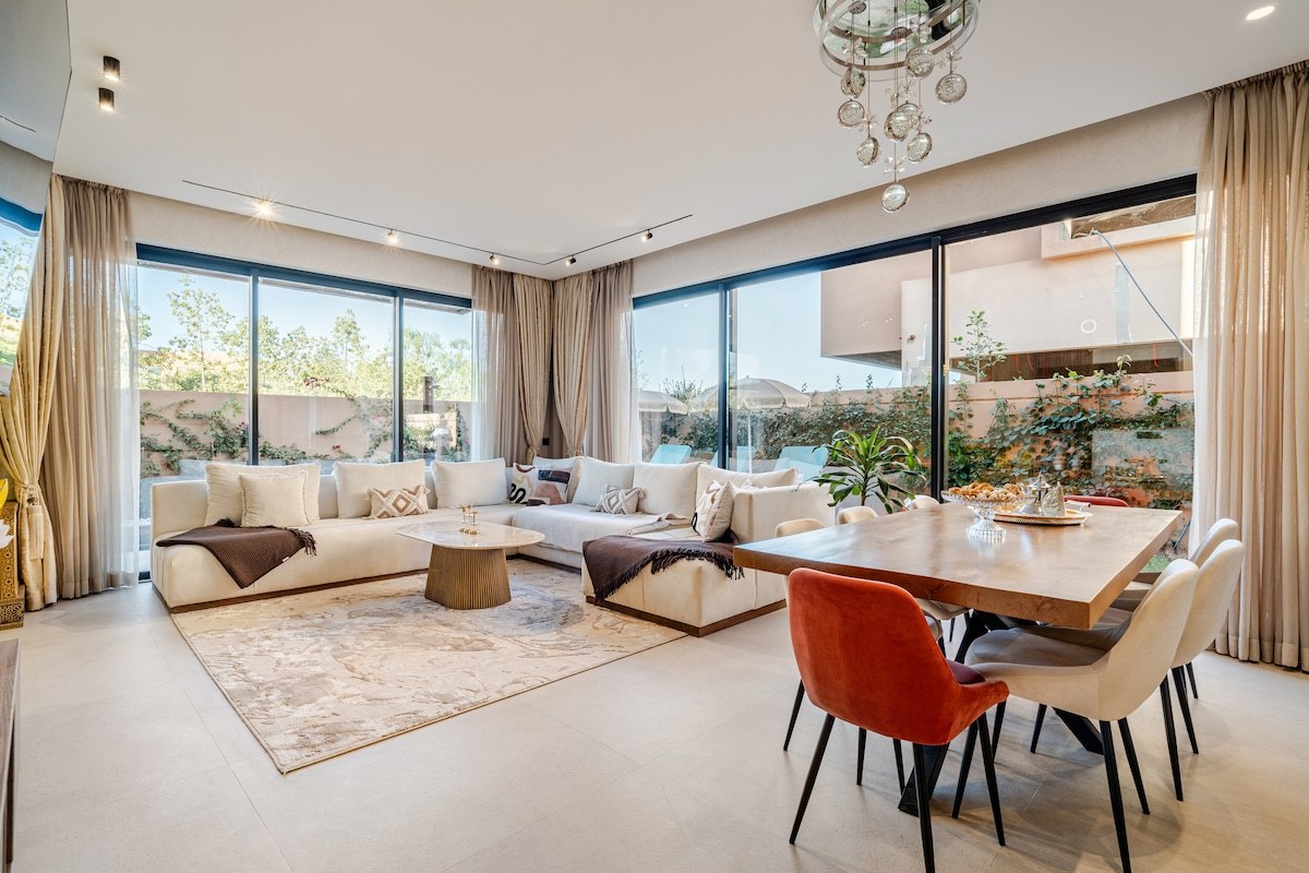 Villa moderne 4 chambres avec piscine et barbecue sur le toit / fibre - Photo 3