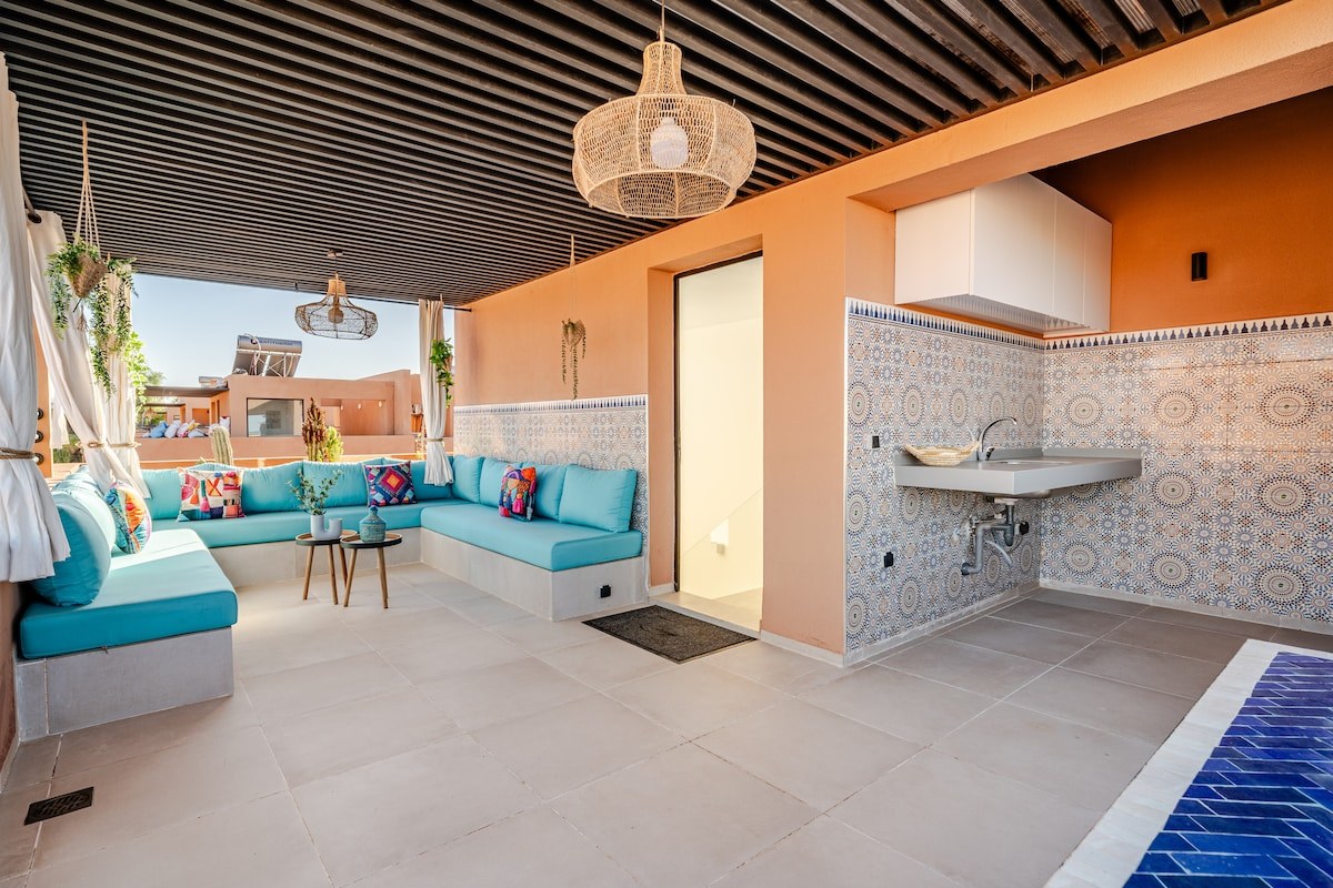 Villa moderne 4 chambres avec piscine et barbecue sur le toit / fibre - Photo 45