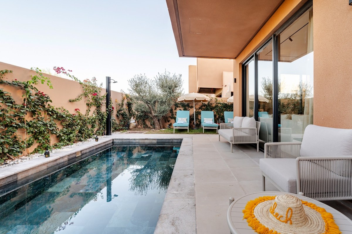 Villa moderne 4 chambres avec piscine et barbecue sur le toit / fibre - Photo 22