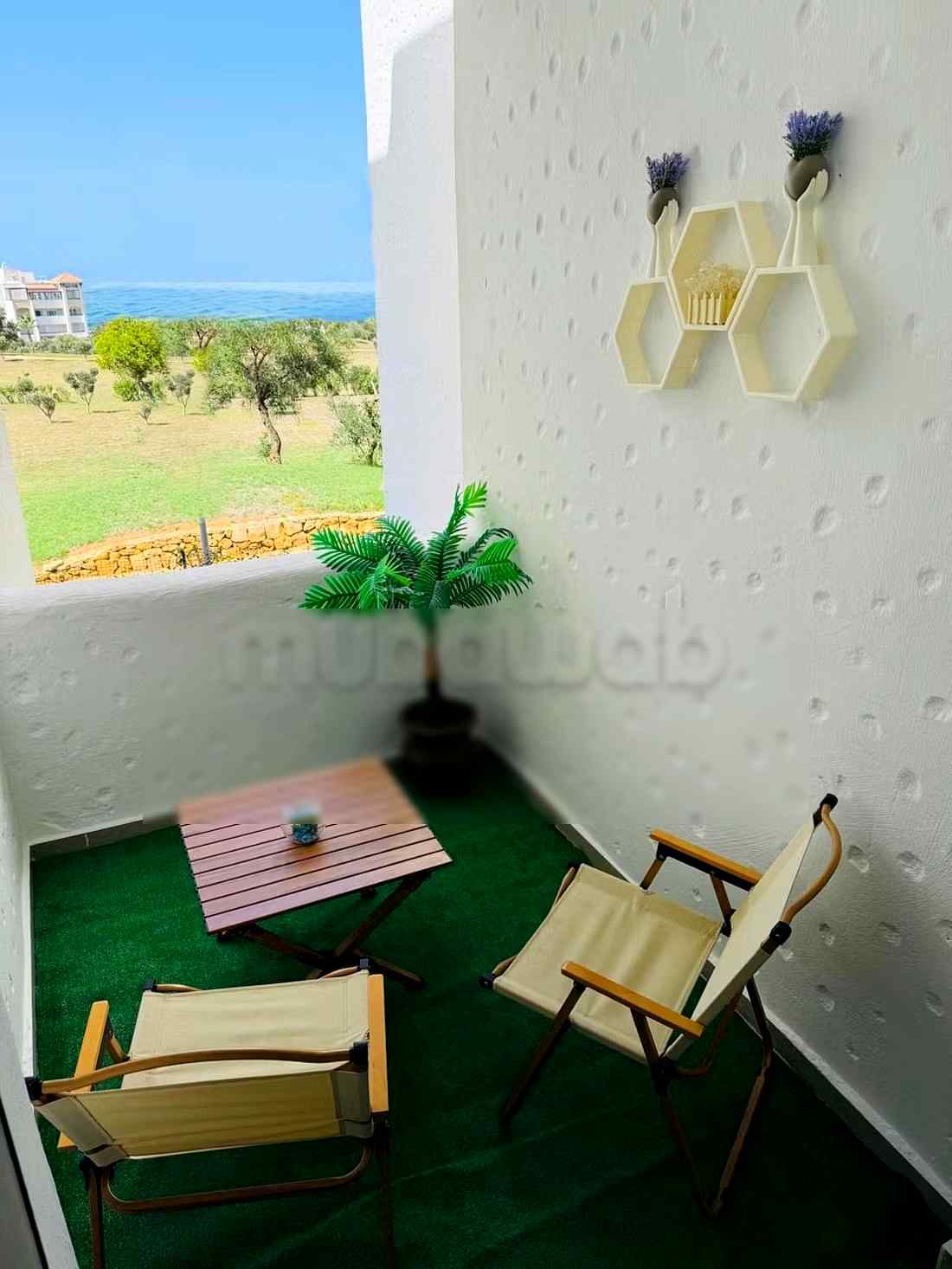 Location d'un appartement à Asilah. 2 pièces. Porte blindée et système de double vitrage - Photo 13