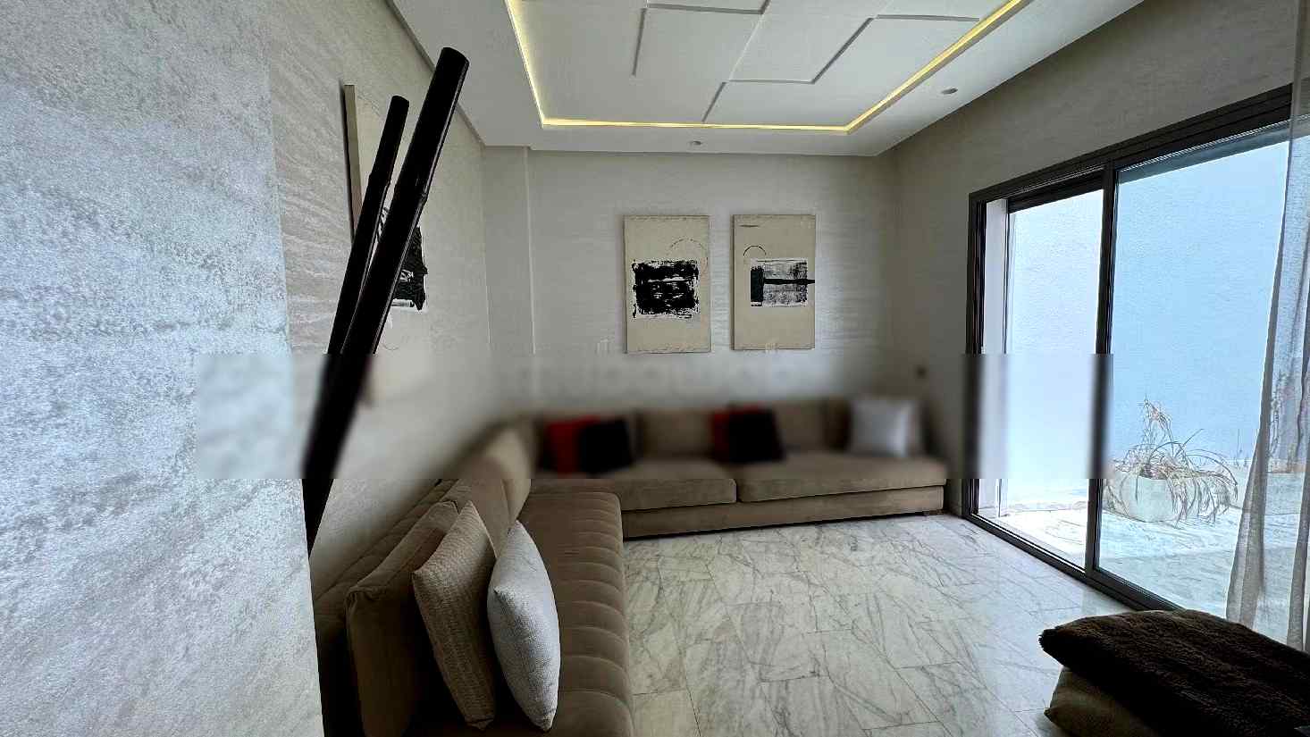 Locatiom vacances Casablanca appartement 2 chambres salon - Photo 5