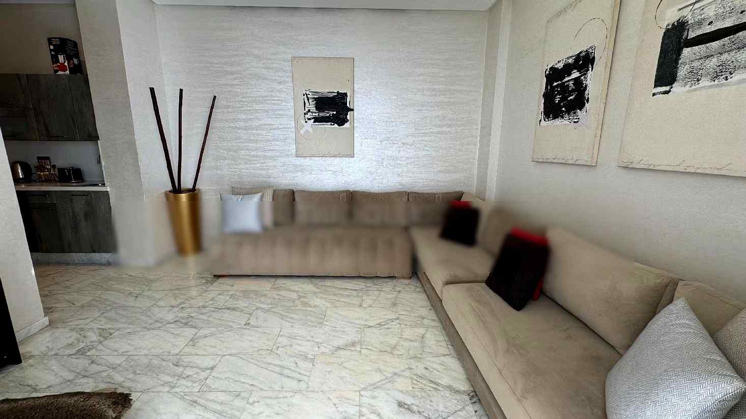 Locatiom vacances Casablanca appartement 2 chambres salon - Photo 4