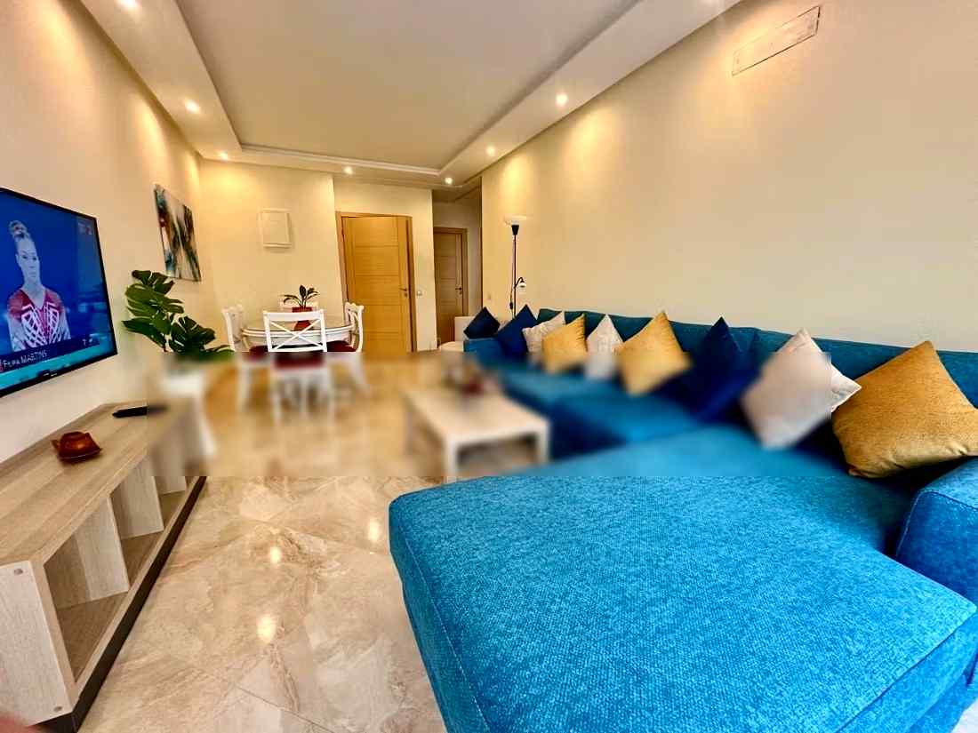 Location d'un appartement à Assanaouber. 
Superficie 74 m². 
Terrasse et ascenseur - Photo 2