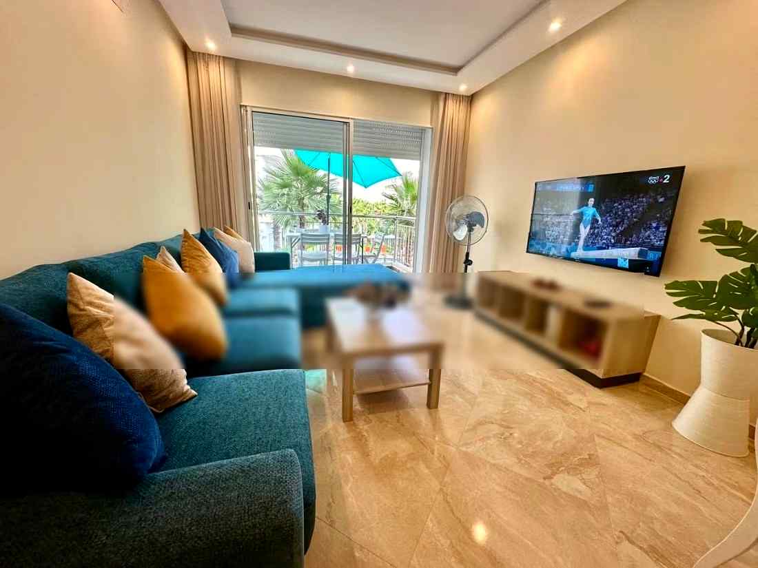Location d'un appartement à Assanaouber. 
Superficie 74 m². 
Terrasse et ascenseur - Photo 4