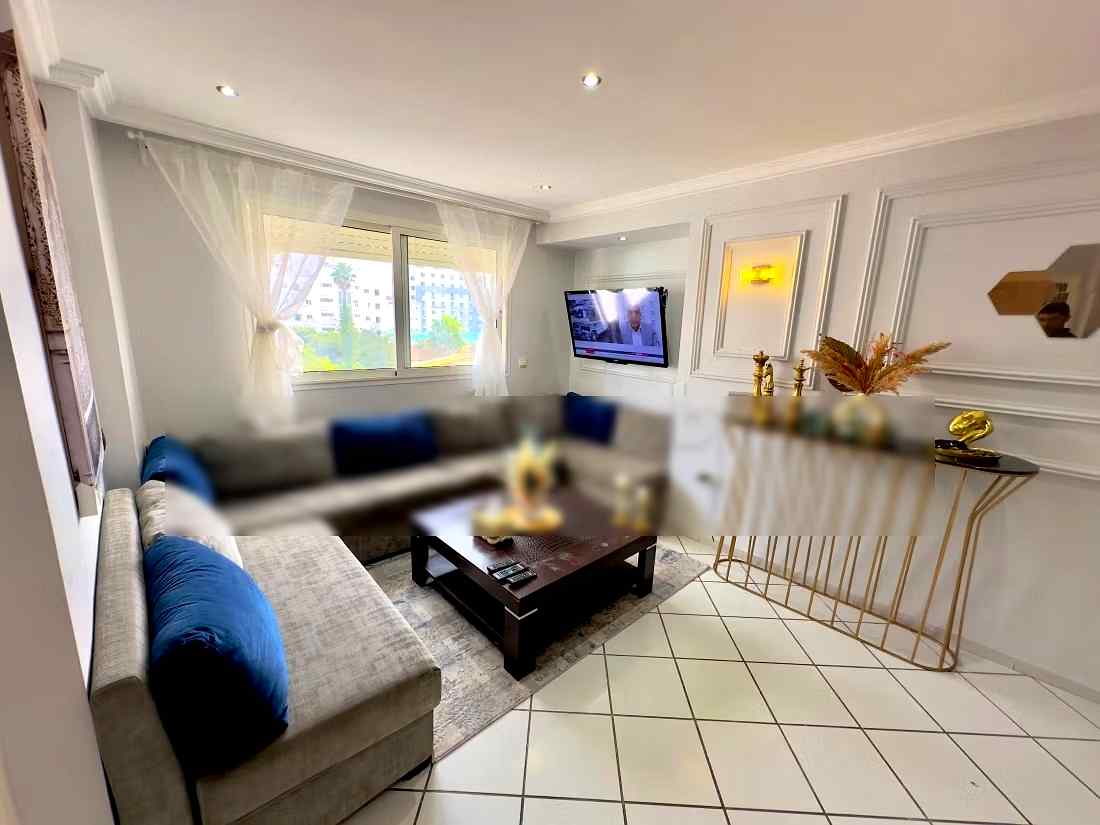 Location d'un appartement à Bourgogne Est. Superficie 55 m². Salon traditionnel marocain, résidence sécurisée - Photo 9
